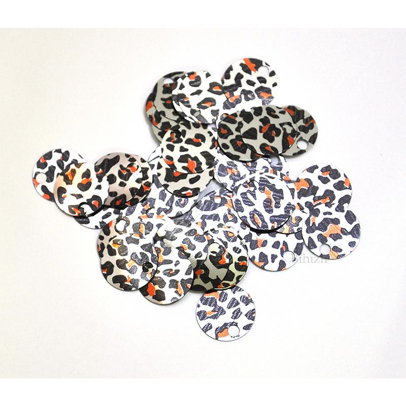 Çanta Pulu - Patik Pulu ( 10 Gram ) 20 Mm Leopar Desenli Gümüş